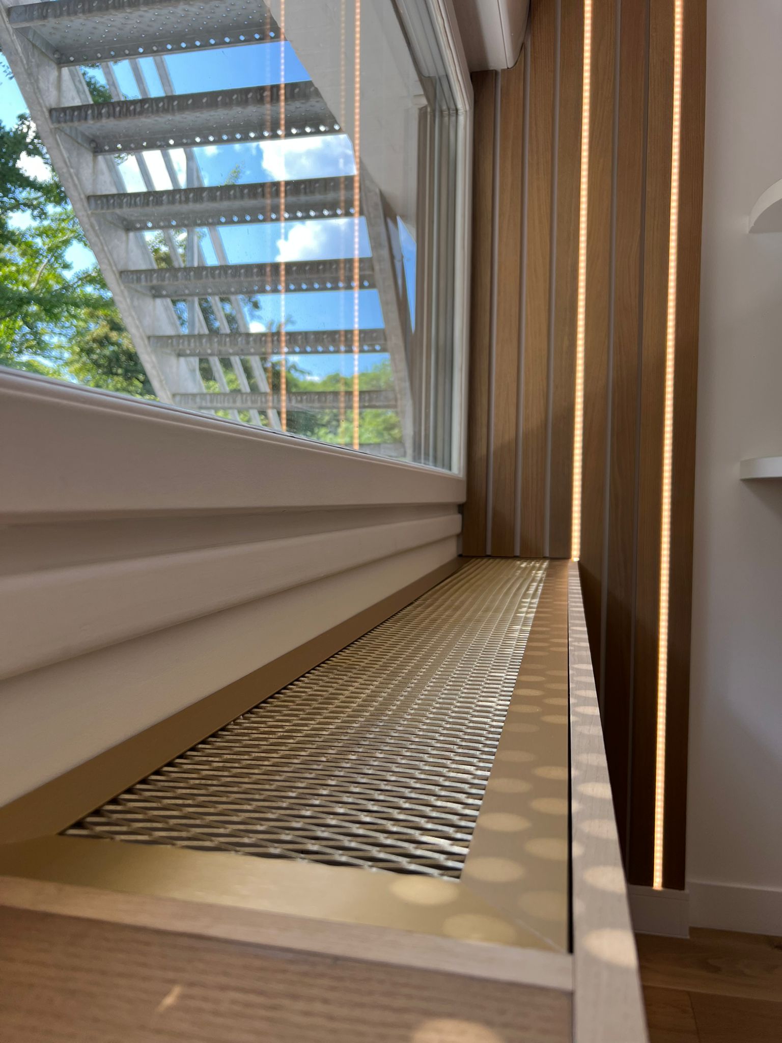 détail chauffage laiton sur mesure technique